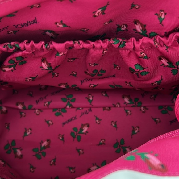 Betsey Johnson Women's Bow Nanza Tote Black/Cream Handbag - Picture 7 of 7